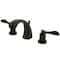 Kingston Brass KS4985DFL 8" Widespread Bathroom Faucet, Oil Rubbed Bronze KS4985DFL - alternate 1